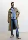 Abrigo Trench Desert Khaki Talla S Mujer Mango
