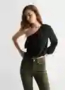 Pantalón Jean Flarecuv Verde Pastel Talla 18 Mango Girl Mango