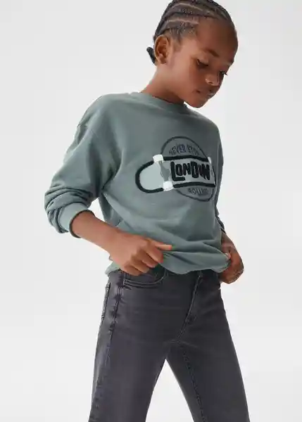 Jean Regular Tejano Gris Talla 08 Niños Mango