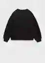 Sudadera Botas Negro Talla 14 Niñas Mango