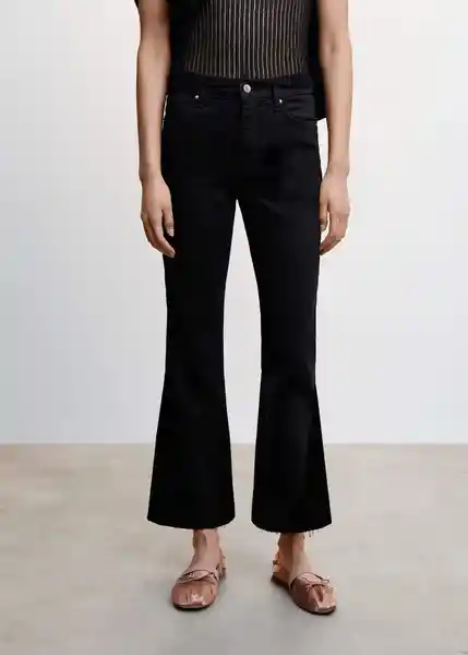 Pantalón Jean Sienna Tejano Negro Talla 44 Mujer Mango