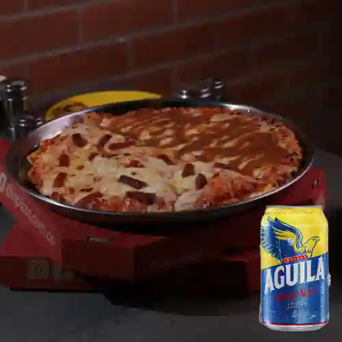 Combo Pizza por Mitades + Aguila Original 330 ml