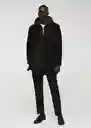 Abrigo Butan Negro Talla XL Hombre Mango