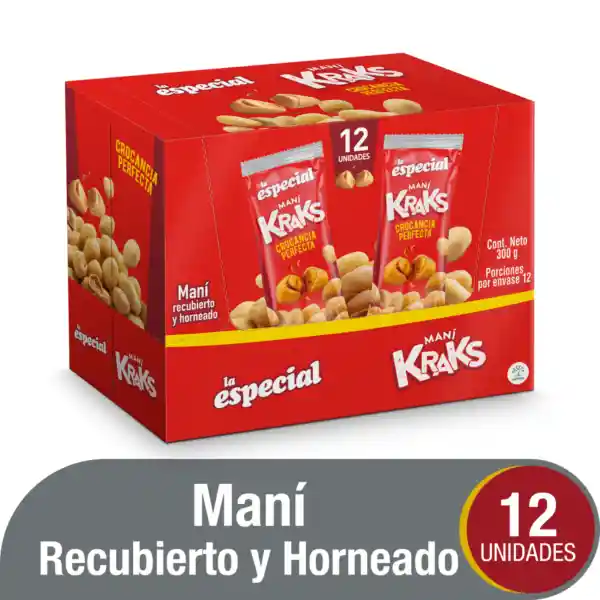 La Especial Maní Kraks Recubierto y Horneado