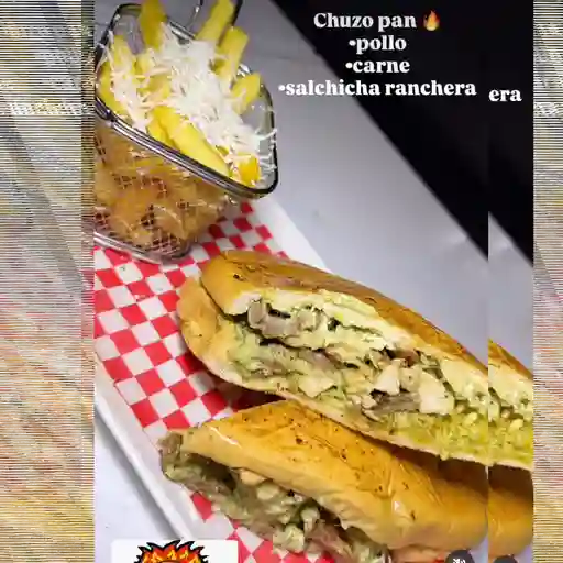Chuzopan pollo cerdo ranchero