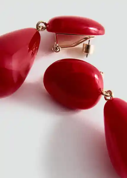 Pendientes Tilda Rojo Talla 99 Mujer Mango