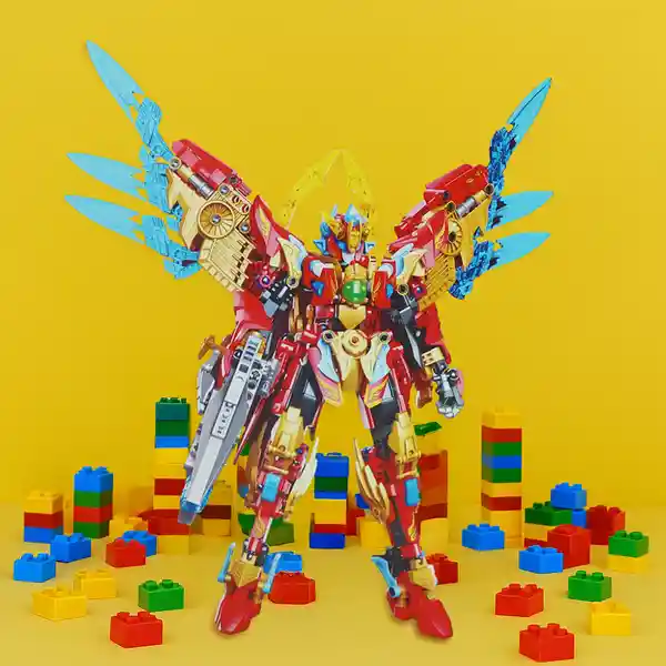 Bloque de Construcción Criatura Mítica Pájaro Bermellón Miniso