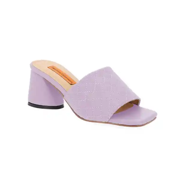 Sandalias Tacón Hook Lila Talla 40