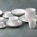 Plato Comida Porcelana Blanco Diseño 0002