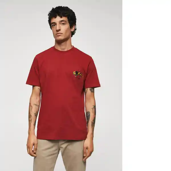 Camiseta Portugal Rojo Talla M Hombre Mango