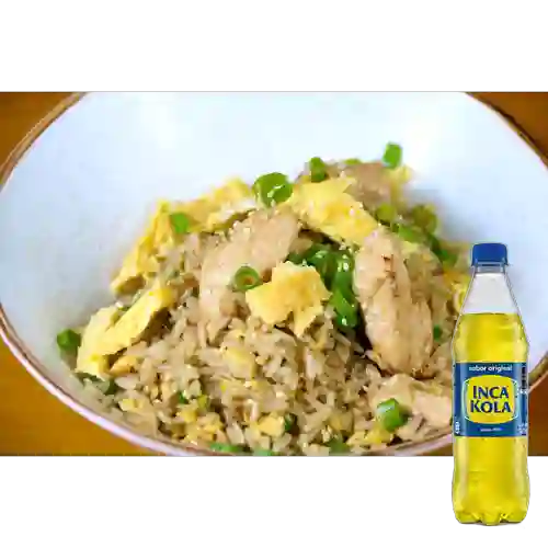 Combo Arroz Chaufa de Pollo + Inca Kola 500 ml