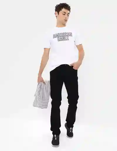 Jean Hombre Negro Talla 34 x 30 6611001 American Eagle