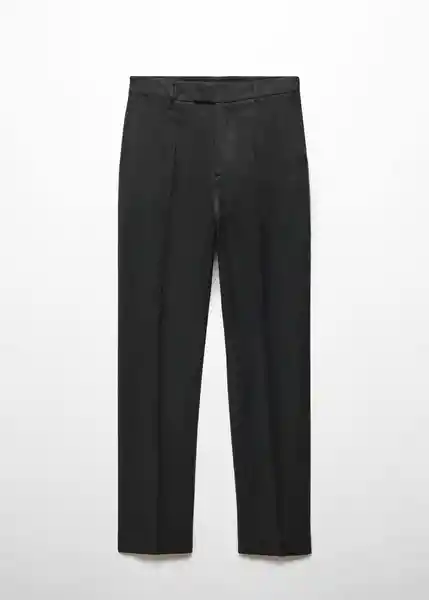 Pantalón Boreli Negro Talla 50 Mujer Mango