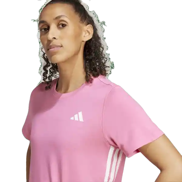 Adidas Camiseta Manga Corta we 3S Crew Tee Mujer Rosado Talla L