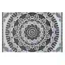 Individual Rectangular. Material: Polipropileno. Dimensiones: 45 x 30  cm. Mandala Blanco y Negro. Sku 3560233800596