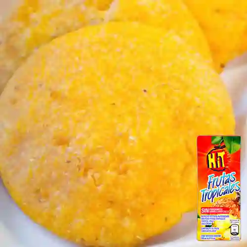 Combo Arepa de Huevo + Hit Frutas Tropicales 200 ml
