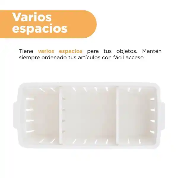 Canasta Organizador Con Divisores Blanco S Miniso