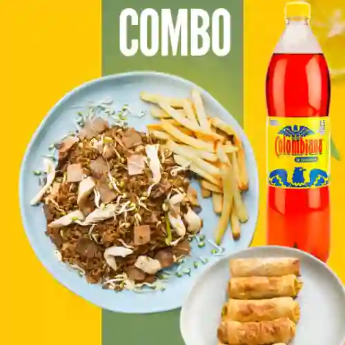 Combo chino y rollitos