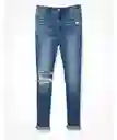 Jean Jegging Mujer Crop Azul Talla 6 Regular American Eagle