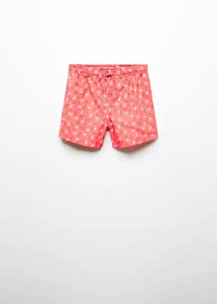 Short Bañador Flamingo Coral Talla 07 Niños Mango