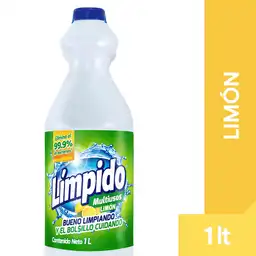 Límpido Blanqueador Multiusos Limón