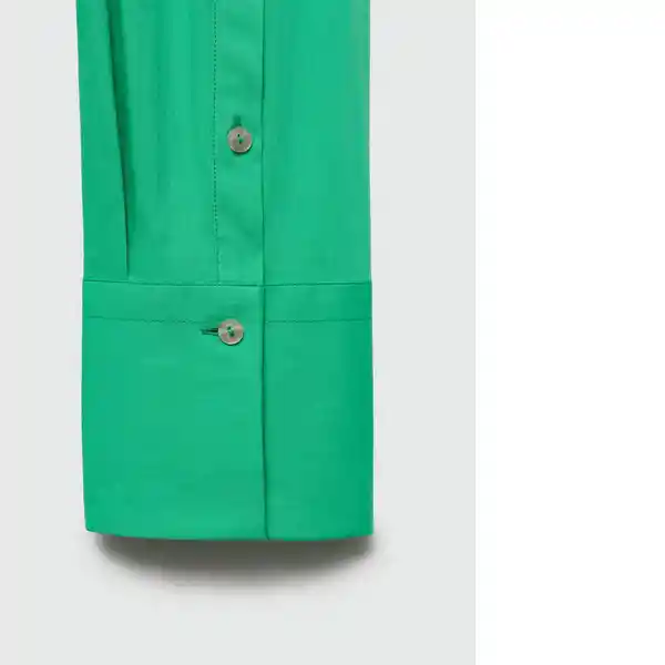 Camisa Paris Verde Talla L Mujer Mango