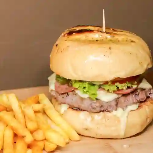 Hamburguesa Carne+papas+gaseosa