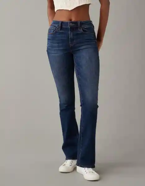 Jean Skinny Kick Mujer Azul Talla 8 American Eagle