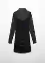 Vestido Xcosmos Negro Talla S Mujer Mango