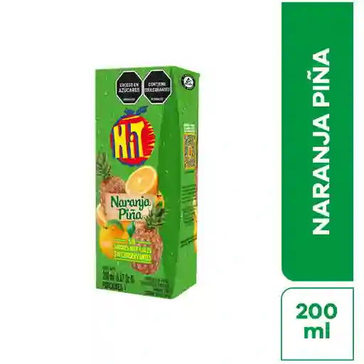 Hit Jugo Naranja Piña 200 mL