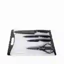 Set Cuchillo Con Tijeras y Tabla Ambiente Gourmet