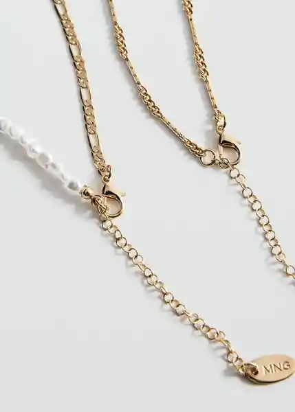 Collar Adelaida Oro Talla 99 Mujer Mango
