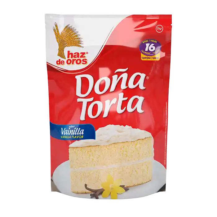 Doña Torta Mezcla Lista para Preparar Torta Sabor a Vainilla