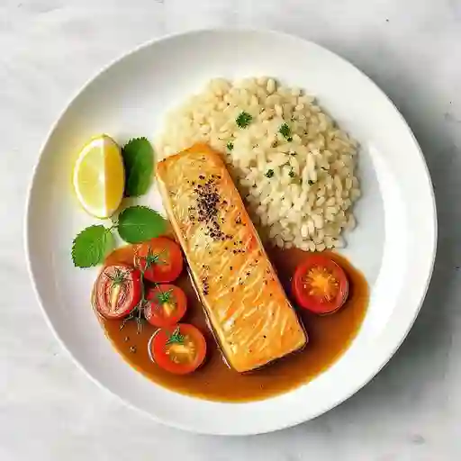 Filete De Salmon A La Pimienta