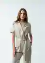 Enterizo Lucy Gris Niebla Claro Talla M Mujer 561G360 Naf Naf