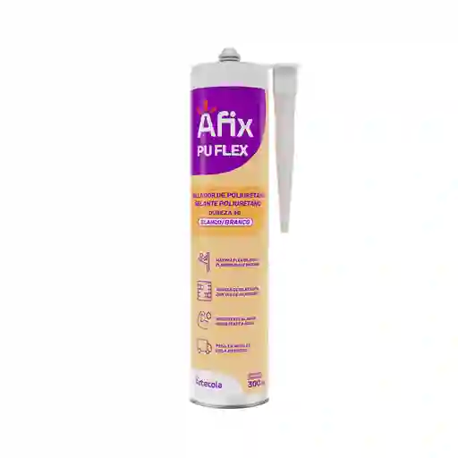 Afix Sellador Adhesivo de Poliuretano Pu Flexx Blanco