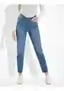 Jean Mom Azul Talla 2 Long Mujer American Eagle