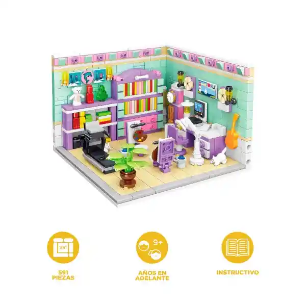 Set de Construcción Casa Estudio Mini City Miniso