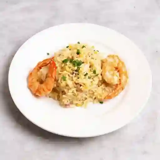 Rice Cooling Con Solo Camarones Frescos