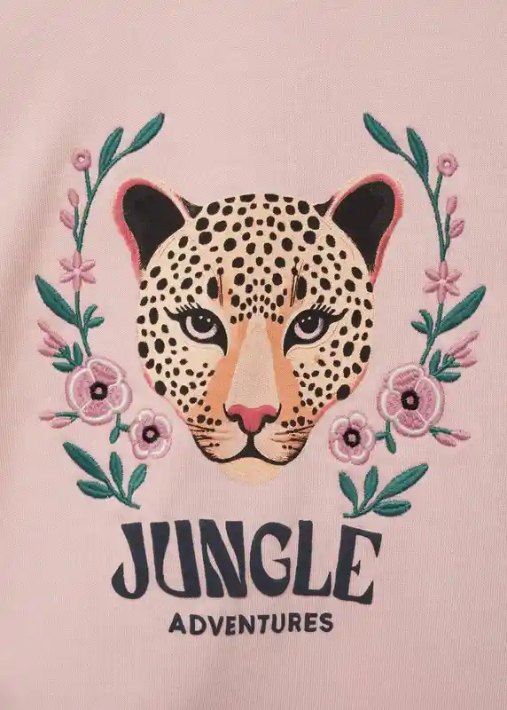 Sudadera Jungle Rosa Talla 08 Niñas Mango