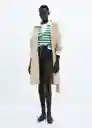Camiseta Nut Verde Talla M Mujer Mango
