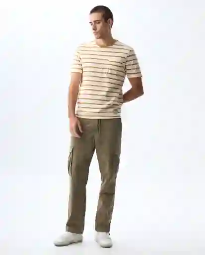 Camiseta Hombre Café Talla M 841G008_CAF161336 Americanino