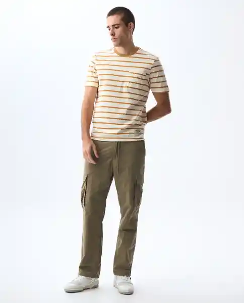 Camiseta Hombre Café Talla M 841G008_CAF161336 Americanino