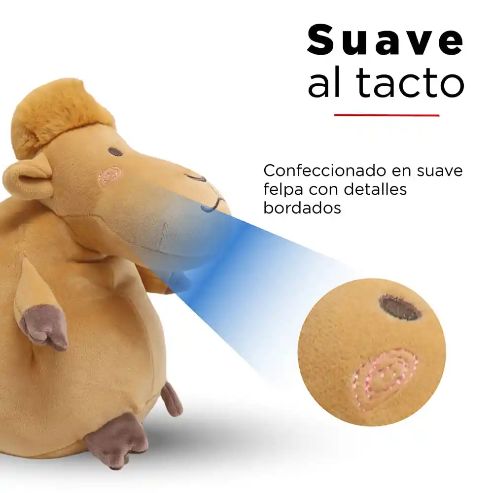 Miniso Peluche Redondo Camello Café