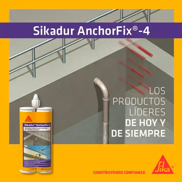 Sikadur AnchorFix-4 Adhesivo de anclaje de varillas y pernos 600ml