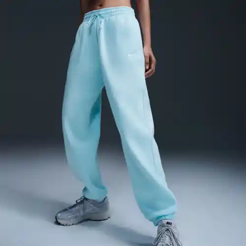 Nike Pantalón Nsw Phnx Flc 2 Lifestyle Para Mujer Azul Talla L