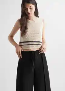 Pantalón Flow Negro Talla 21 Teen Niñas Mango