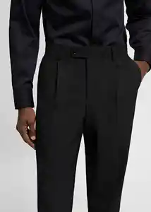 Pantalón Boston Negro Talla 46 Hombre Mango