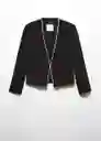 Blazer Americana Leli-L Negro Talla L Mujer Mango