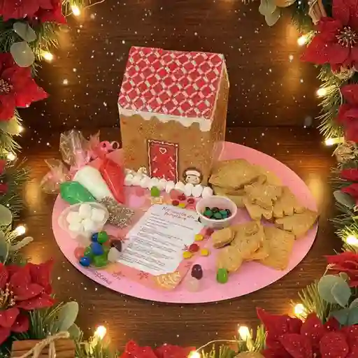 Mini casa de jengibre para decorar